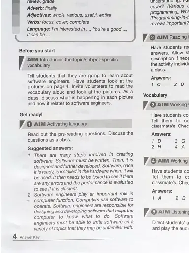Career Paths. Software Engineering. Teacher's Guide - фото 4