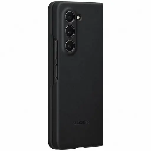 Шкіряний чохол Leather Case (AAA) для Samsung Galaxy Z Fold5 Black - фото 3