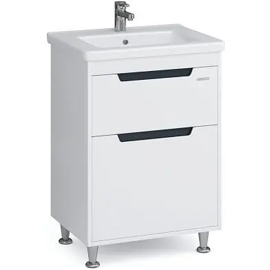 Тумба підлогова Sanwerk Грета 60 Білий з умивальником Space Line (MV0000883) Білий - фото 1