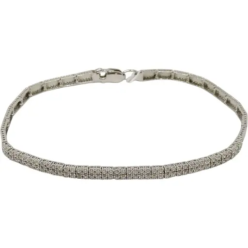 Золотой браслет Favoritum с фианитами. 911202_2Б 18