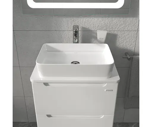 Тумба підлогова Sanwerk Ера 60 Білий з Топ панеллю та умивальником Rapid 50x35 (MV0000902) Білий - фото 4