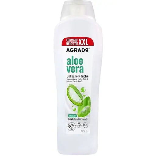 Уценка. Гель для душа Agrado алоэ вера 1250 мл - фото 1