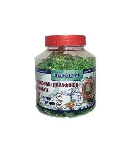 Щелкунчик Брикет от мышей и крыс зеленый 320 г