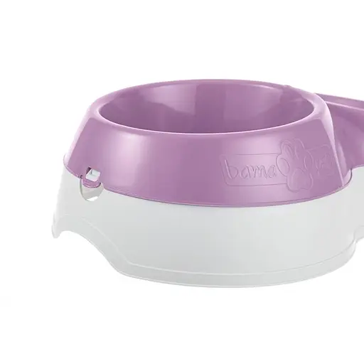 Миска для корма с двойным дном для воды Large 44x27x12h, сиреневый - фото 2