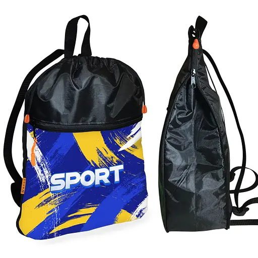 Рюкзак-мішок для взуття, спортивної форми Sport дитяча сумка для змінки з розширювачем (01422)