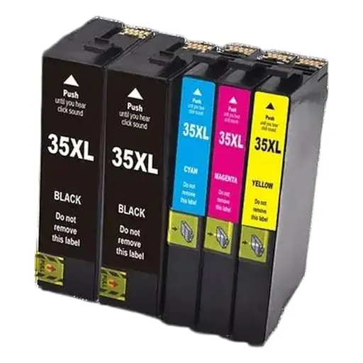 Картридж чорнильний Qualicom 35XL T3591, 5 шт/комплект