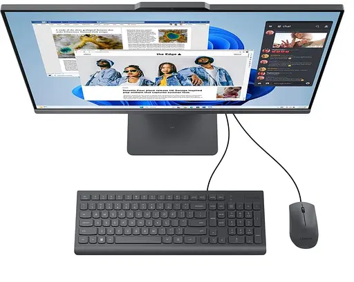 Моноблок Lenovo 27 IdeaCentre AIO 27IRH9 QHD IPS/Intel C7-240H/32GB/1TB/Intel Graphics/DOS/Luna Grey (F0HM00WAUO) - фото 2