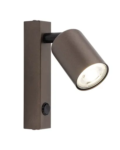 Бра, настінний світильник TK Lighting 4872 Top GU10 1x10W IP20 коричневий - фото 3