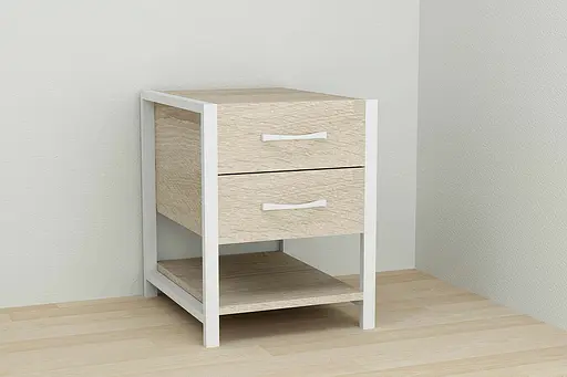 Тумба універсальна Ferrum-decor Вів'єн 2/1 50x41x40 білий ДСП Дуб Сонома 16мм (FRD-104178) - фото 3