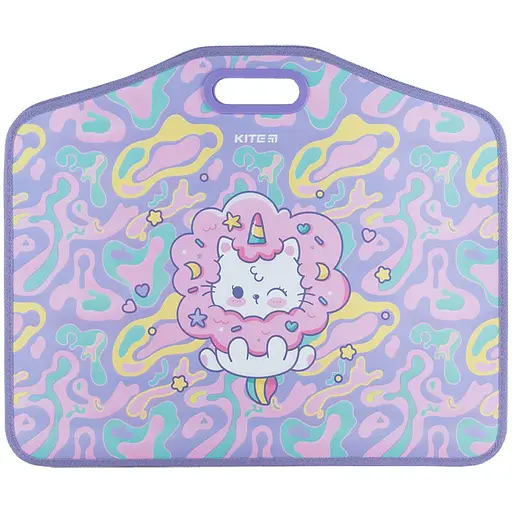 Портфель-папка Kite Rainbow Catcorn на липучках 1 отделение A3 (DC24-208) - фото 1