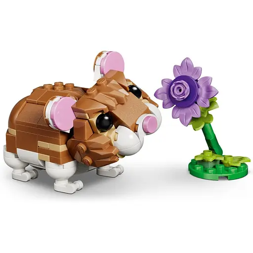 Конструктор LEGO Creator Чарівний хом'як з квіткою 166 деталей (31376) - фото 5