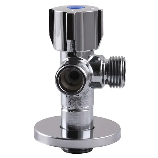 Кран кульовий кутовий подвійний Selba 1/2″х 1/2″х1/2″ Double (SL1588) - фото 5