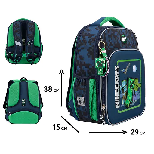 Рюкзак шкільний каркасний YES Minecraft Alpha S-78 - фото 2