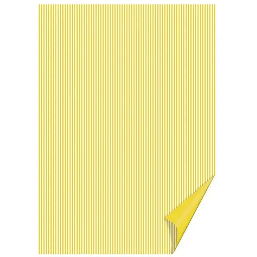 Папір з малюнком "Лінійка" двосторонній Жовтий 21х31см 200г/м2 Heyda