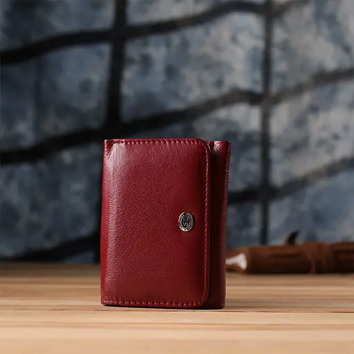 Жіночий гаманець із натуральної шкіри ST Leather 11.5х8.5х2 см acs0029648 - фото 9