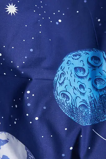 Комплект постільної білизни Moon&Star Бязь Gold Люкс Planets сімейний 160х220х2 наволочки 2х50х70 - фото 8