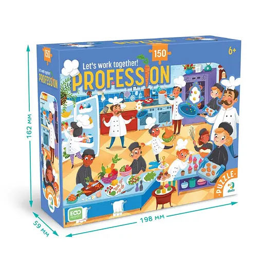 Пазл детский "Профессии. Повар" DoDo Toys 300700, 150 элементов - фото 4