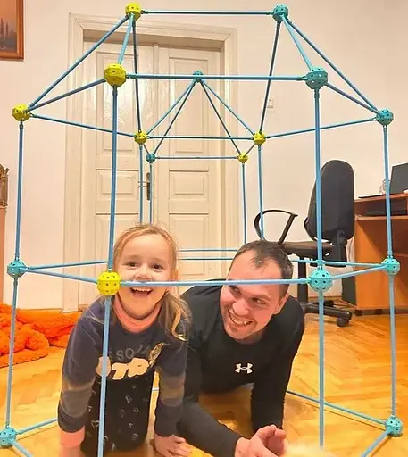 Детский игровой 3D конструктор Палатка Халабуда Game Forts (85 деталей) - фото 2