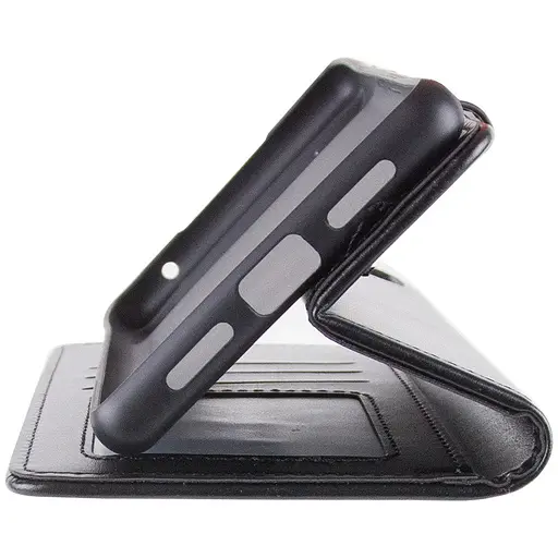 Шкіряний чохол-книжка GETMAN Gallant (PU) для Motorola Moto G75 5G Чорний - фото 3