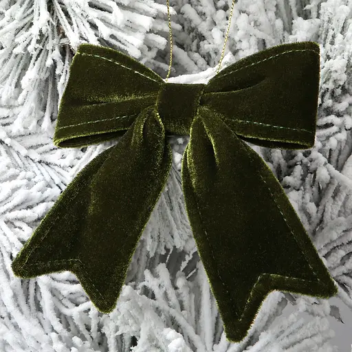 Украшение декоративное Yes! Fun Бант 12x13.5 см темно-зеленое (975087) - фото 6