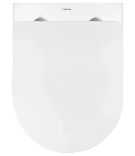 Унитаз подвесной безободковый Kroner Harz WHI483632 TORNADO с сиденьем (KH483632WHIT) (CV032967) - фото 8