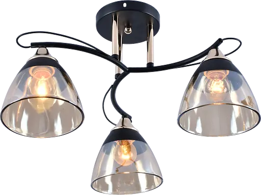 Люстра декоративна V XA1248B/3 Gold+Black на 3 плафони