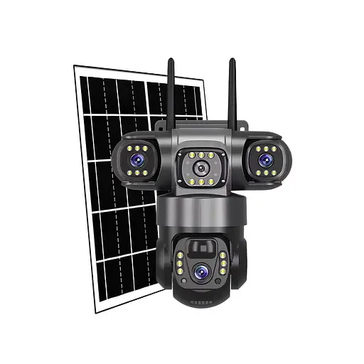 IP-камера уличная с аккумулятором и тройным объективом XON 4G 8000mAh Solar 1080P SmartCam (TCBSM23VB 3992) Черная - фото 5