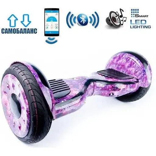 Гіроборд Smart Balance Wheel U20 Premium + Autobalance + Арр 10.5" Фіолетовий космос - фото 4