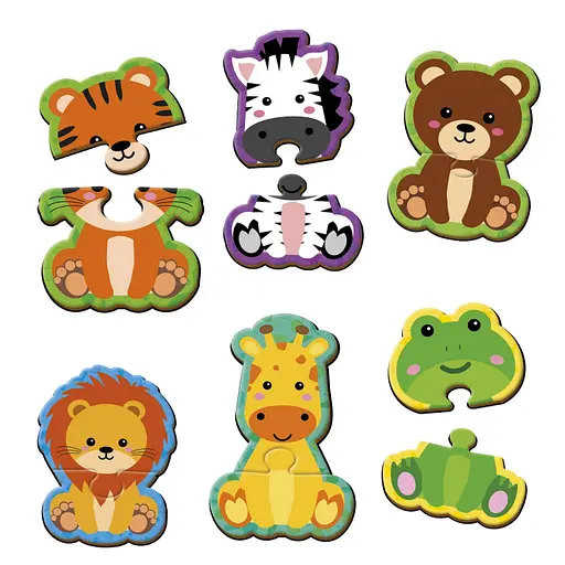 Дитячі магнітні пазли "Тваринки" Vladi Toys VT1733-04, 6 картинок - фото 3