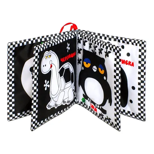 Велика м'яка книга-пищалка "Грайливе цуценя" Книжковий хмарочос 404256 українською - фото 3