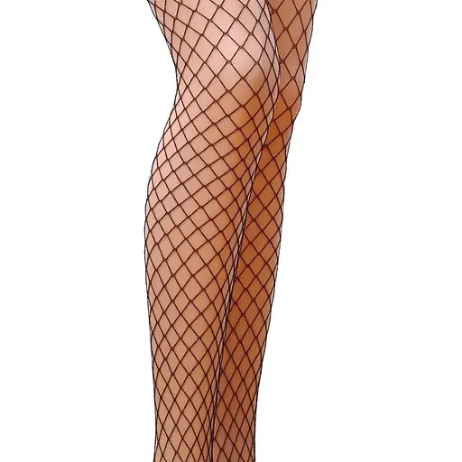 Колготки в сеточку без выделенных трусиков Passion TI019 nero (fishnet) типа Кабаретка 1/2