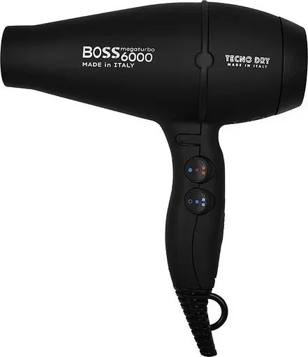 Фен стайлер Tecnodry Boss 6000 2500W концентратор 2 швидкості 4 температурні режиму Чорний 2500Вт - фото 6