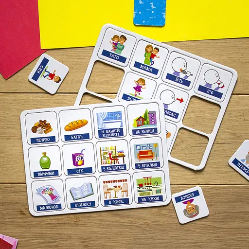 Развивающие карточки "Мои первые предложения "Моя семья" 1198001 на укр. языке - фото 4