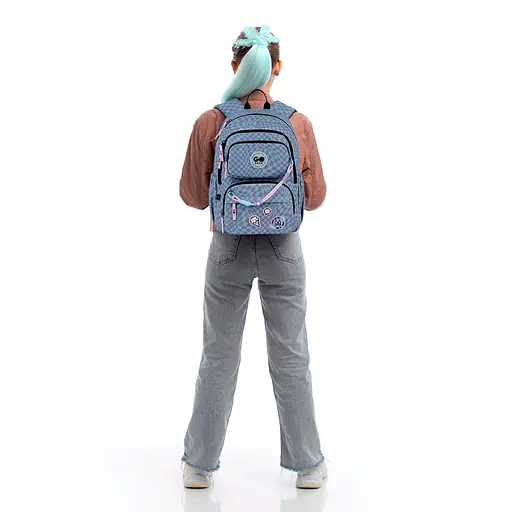 Рюкзак GoPack Education 120M-2 Pixel Mood Сірий (GO26-120M-2) - фото 19