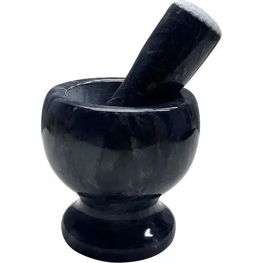 Ступка мраморная с пестиком Vanora диаметр 9.5 см черная (VN-YMJ-M95N) - фото 1