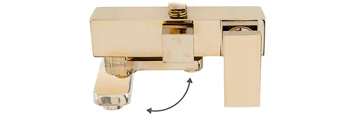 Душова система Rea Jack gold з виливом та полицею золотий REA-P7008, Золотий - фото 8