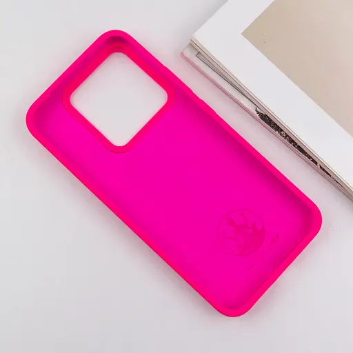 Чохол Silicone Cover Lakshmi (AAA) для Xiaomi 14 Pro Рожевий / Barbie pink - фото 4
