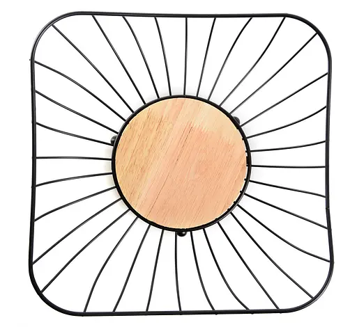 Ваза для фруктів Ringel Oder металева чорна 28x28x8 см (RG-9017) - фото 3