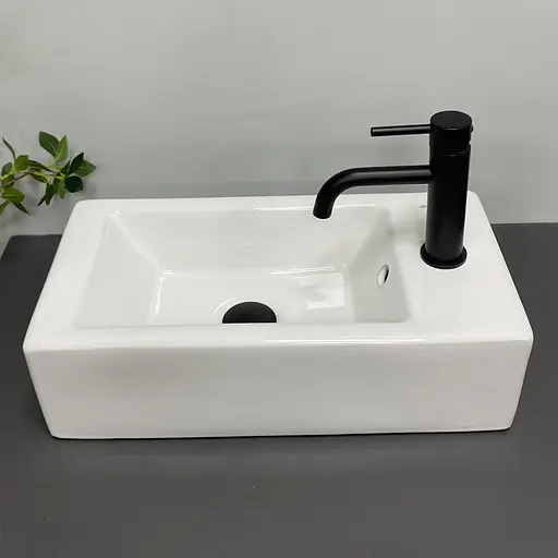 Умивальник VBI Anzi L white накладний підвісний VBI-015619, Білий - фото 4