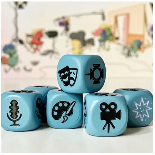 Аксесуар Lord of Boards Набір металевих кубів до гри Камера! Мотор! 6 шт. (LOB2209UA_dice)