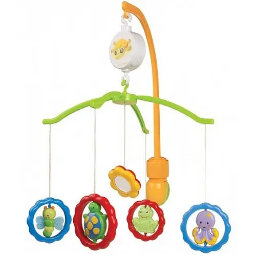 Карусель пластиковая Canpol Зверюшки с зеркальцами 2/170  - фото 1