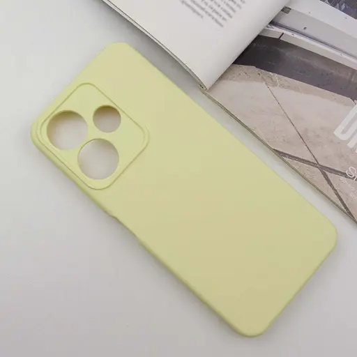 Чохол Lakshmi Silicone Cover Full Camera AA для Xiaomi Redmi 13 4G/Poco M6 4G Жовтий/Mellow Yellow - фото 2