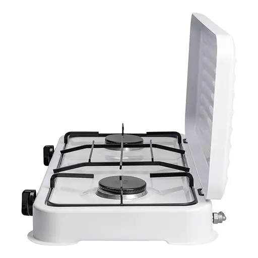 Настільна газова плита Sokany SK-6002W 2 конфорки 4.4 кВт під балонний газ для Білий - фото 4