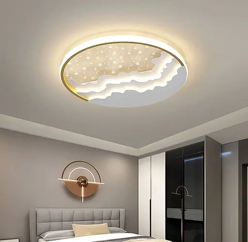 Креативна світлодіодна стельова люстра | Line F | Арт. 2359-500 WT+GD - фото 4