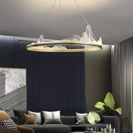 Изысканная подвесная LED люстра с имитацией высокогорья Ø 100 см Ст. SGA 16-1000 AB | Line F - фото 3