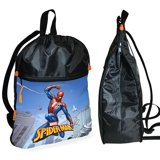 Школьный рюкзак детский Человек-паук + Сумка для обуви спортивной формы рюкзак-мешок мальчику (01887) - фото 2