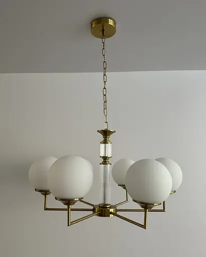 Люстра Edlin PL321163-6 Amiria E27 6x12W IP20 латунний - фото 3