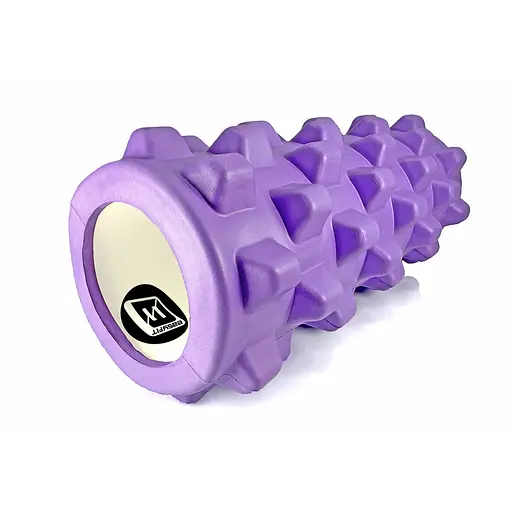 Масажний ролик EasyFit Grid Roller PRO 33 см Фіолетовий (EF-2015-V) - фото 1