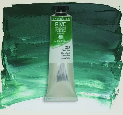 Масляная краска Rive gauche 40 мл, Зеленая земля (Green Earth) - фото 2