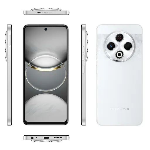 Смартфон Tecno Spark 30 KL6 678" 8/128ГБ 2SIM 5000мА/рік Astral Ice - фото 5